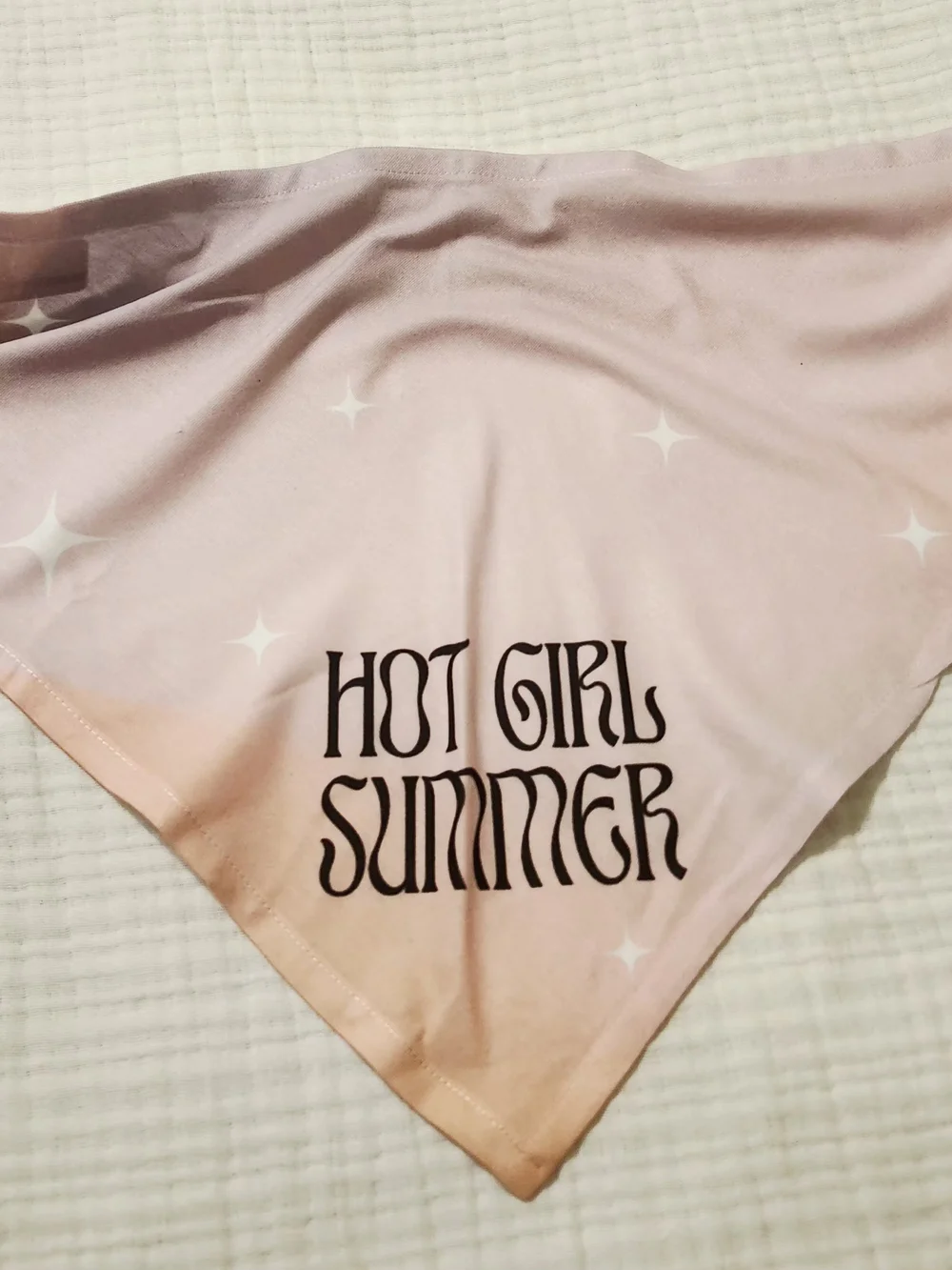 Ripley & Rue Hot Girl Summer Ombre Dog Bandana - Pink/Peach